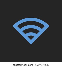 Wifi signal indicator high full signal simple icon. Stock Vector illustration isolated on white background.