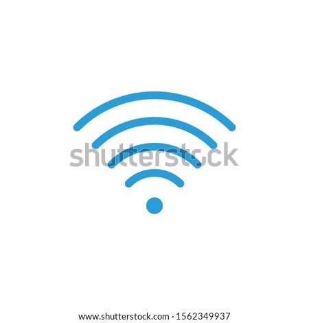Wifi signal indicator high full signal simple icon. Stock Vector illustration isolated on white background.