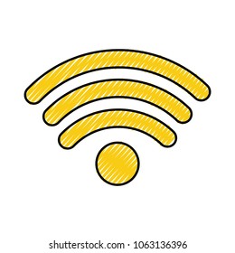 wifi signal isolated icon