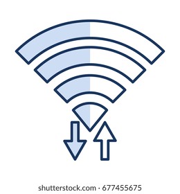 wifi signal isolated icon