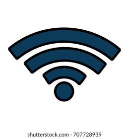 wifi signal isolated icon