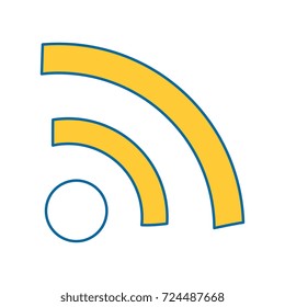 wifi signal isolated icon