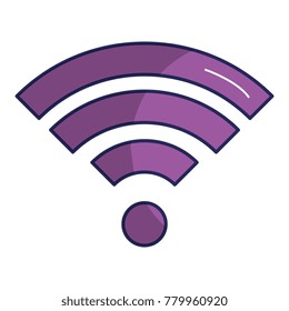 wifi signal isolated icon