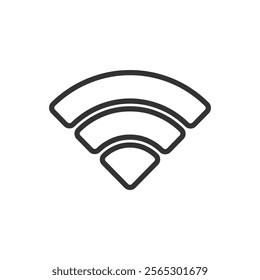 Wi-Fi signal line icon. Vector illustration