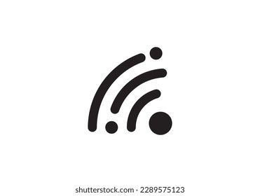 diseño del logotipo de la señal wifi. vector de símbolo de conexión