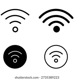 WiFi Signal and Network Vector Icon Set