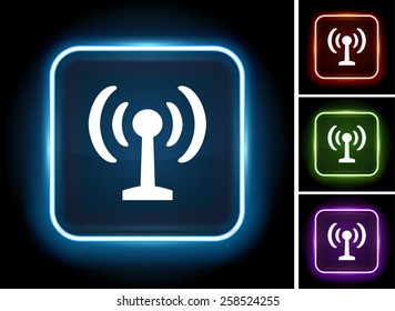 Wi-fi signal on Glow Square Button