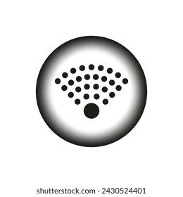 WiFi signal pattern. Radar communication symbol. Vector illustration. EPS 10.