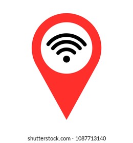 wifi signal pointer vector