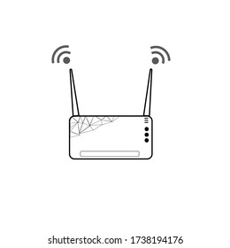 
Wi-Fi signal, router, internet features