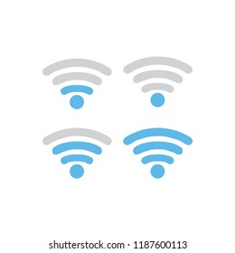 Wifi signal shape logo