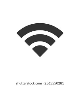 Wi-Fi signal solid icon. Vector illustration