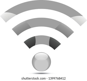 Wifi Signal Symbol Icon - Vector