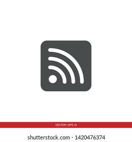 Wifi Signal Symbol Icon Vector Illustration - Vector