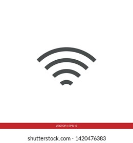 Wifi Signal Symbol Icon Vector Illustration - Vector