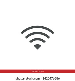 Wifi Signal Symbol Icon Vector Illustration - Vector