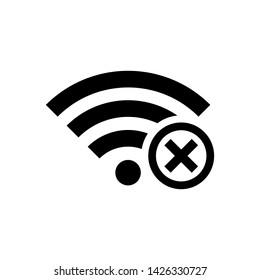 WiFi Signal Symbol Icon Vector Design Illustration