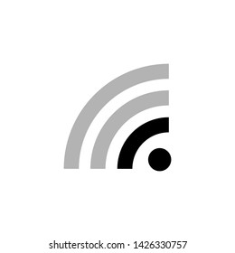 WiFi Signal Symbol Icon Vector Design Illustration
