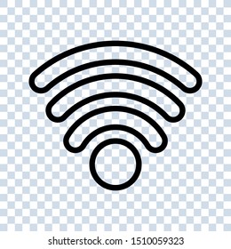 Wifi Signal Symbol Icon Vector Illustration. simple icon.