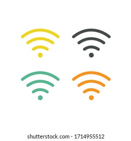 wifi signal symbol icon, vector illustration