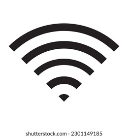 Wi-fi signal symbol simple.WIFI Icon vector on white backgrond.eps10