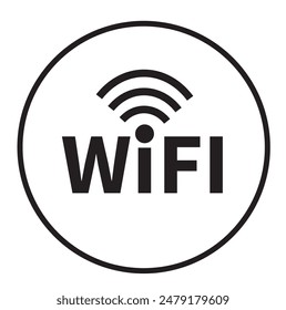 Wi-Fi signal symbols and an internet connect ionic. Wi-fi Wireless Network icon.