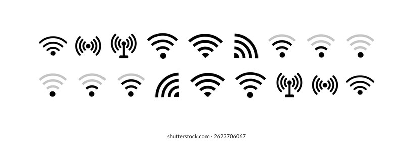 Wi-Fi signal symbols and an internet connection, that enable remote internet access.