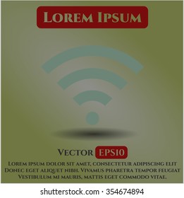 Wifi signal vector icon