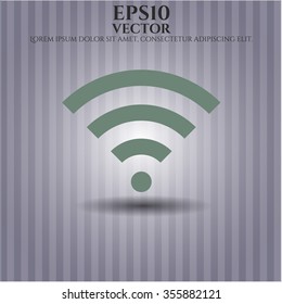Icono de vector de señal Wifi