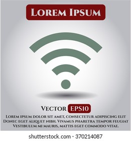 Wifi signal vector icon