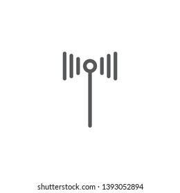 wifi signal vector icon concept, isolated on white background