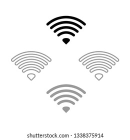 Wifi signal vector icon. EPS 10