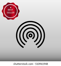 Wi-Fi Signal Vector Icon Illustration
