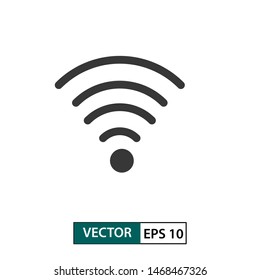 Wifi signal vector icon. isolated on white background. Vector illustration EPS 10