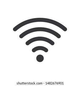 Wifi signal vector icon in modern design style for web site and mobile app