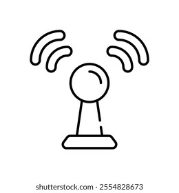 Wi-Fi Signal vector icon stock illustration