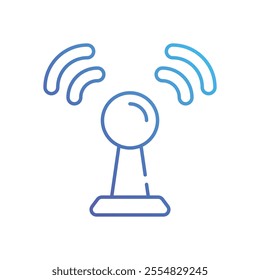 Wi-Fi Signal vector icon stock illustration