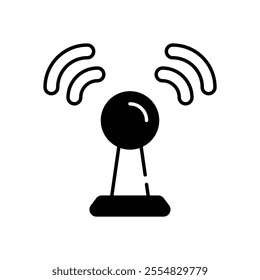 Wi-Fi Signal vector icon stock illustration