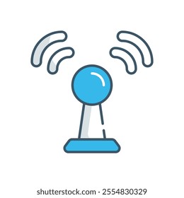 Wi-Fi Signal vector icon stock illustration