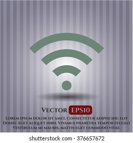 Wifi signal vector icon or symbol