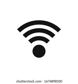 WiFi signal vector icon in trendy flat style 