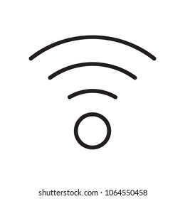 wifi signal vector icon, wireless wave sign