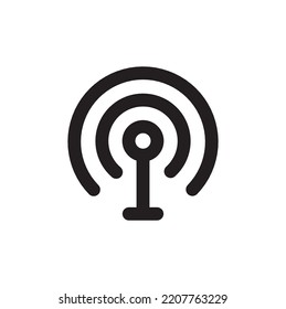 wifi signal vector icon, wireless symbol
