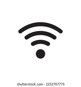 Wifi signal vector icon, wireless internet connection flat sign design. Wi-fi isolated symbol pictogram