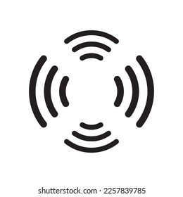 Wifi signal vector icon, wireless internet connection flat sign design. Wi-fi isolated symbol pictogram