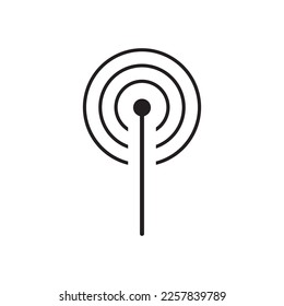 Wifi signal vector icon, wireless internet connection flat sign design. Wi-fi isolated symbol pictogram