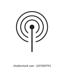 Icono de vector de señal WiFi, conexión inalámbrica a internet diseño de señal plana. Pictograma de símbolo aislado Wi-Fi