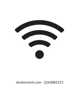 Wifi signal vector icon, wireless internet connection flat sign design. Wi-fi isolated symbol pictogram