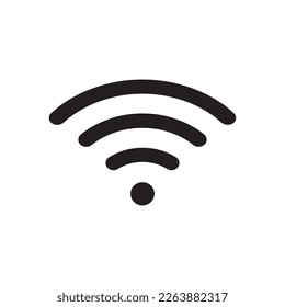 Wifi signal vector icon, wireless internet connection flat sign design. Wi-fi isolated symbol pictogram