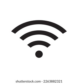 Wifi signal vector icon, wireless internet connection flat sign design. Wi-fi isolated symbol pictogram